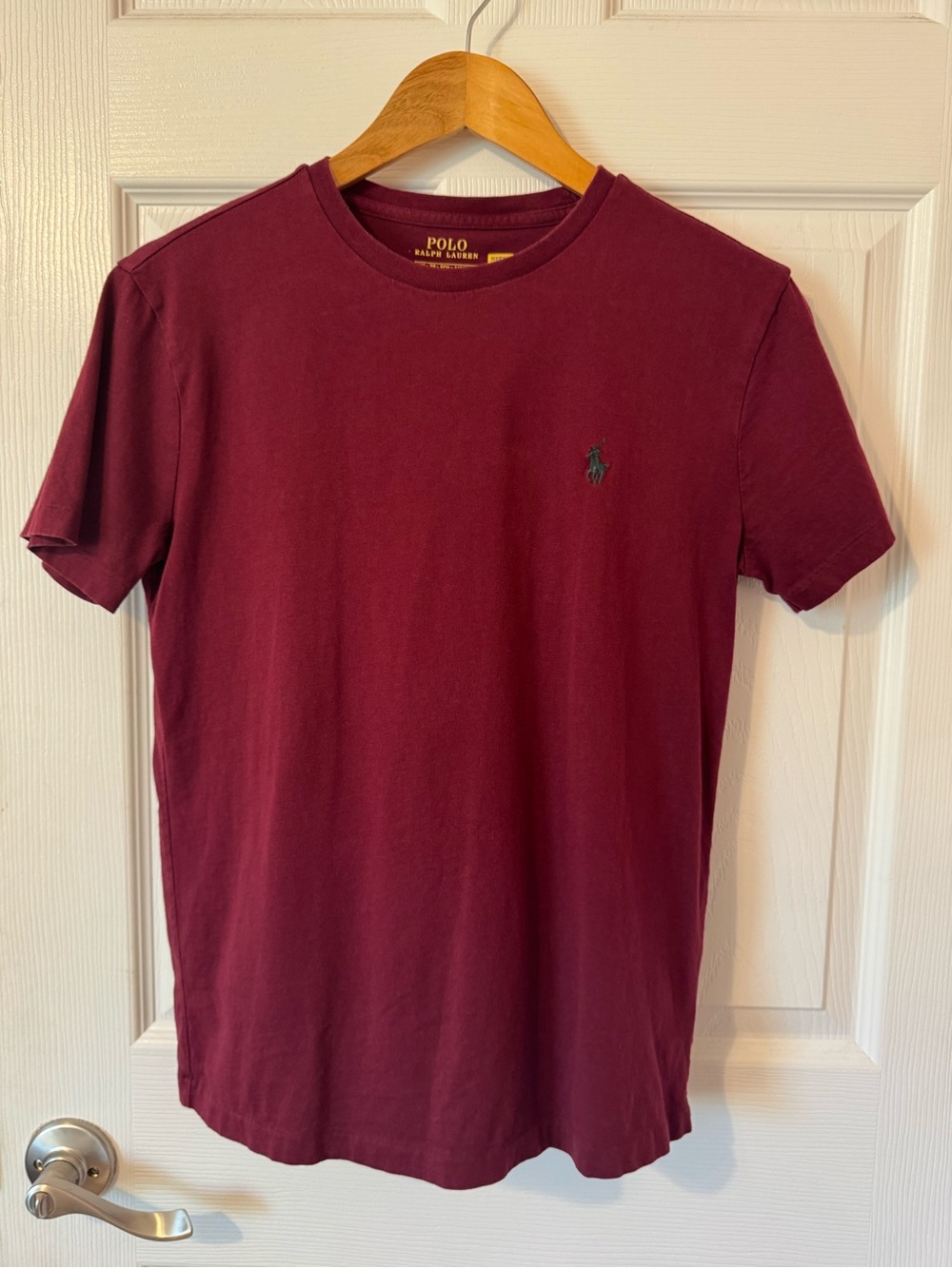Polo by Ralph Lauren Men's Crew Neck T-Shirt in Burgundy